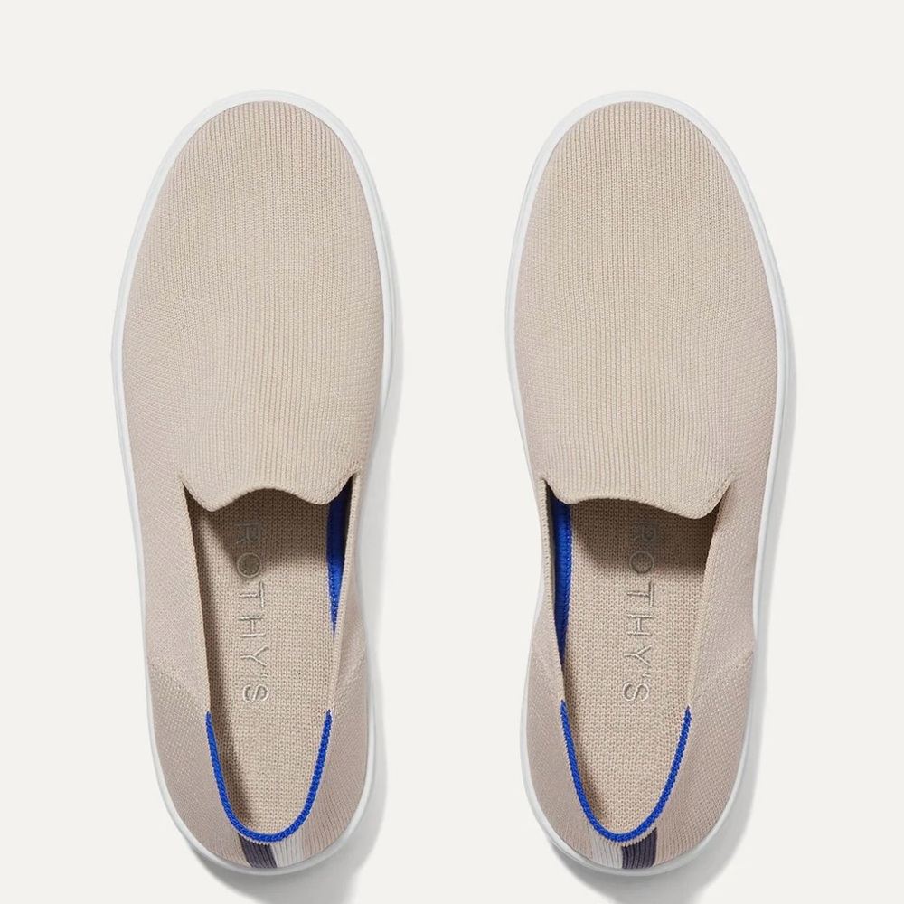 Rothy’s The Original Slip On Sneaker in Sand Size 7